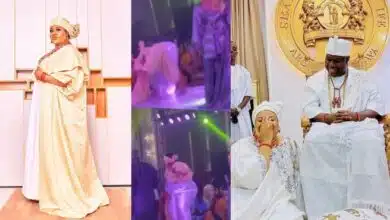 Nkechi Blessing gets kudos from Ooni of Ife following thunderous twerking at event (Video)