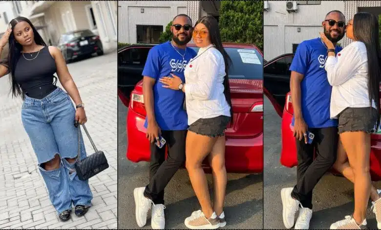 "Men move on quickly" — Speculations as Tega Dominic's ex-husband steps out with mystery woman