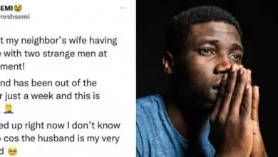 Man narrates how he caught neighbor in bedroom activity with 2 strange men