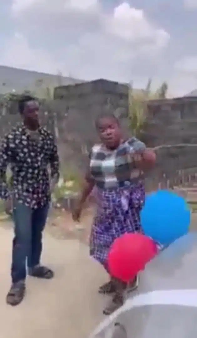 Mother rejects car gift from son, accuses him of yahoo yahoo (Video)