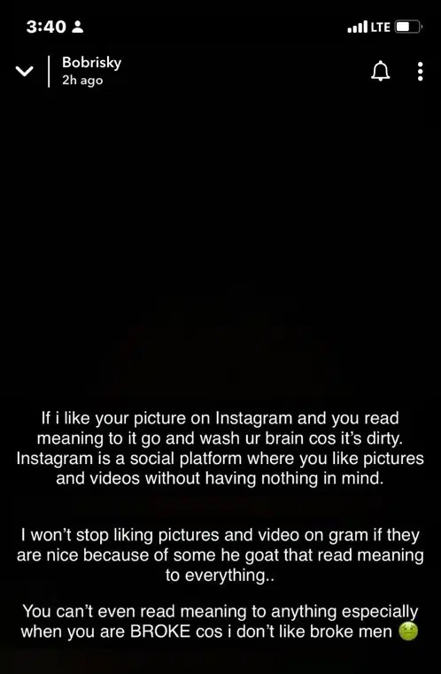 Bobrisky ridicules man who raised alarm after getting plenty likes from him