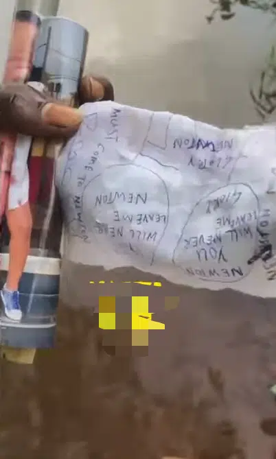 Surprised Fisherman displays shocking note and pictures he found inside a bottle he picked from river