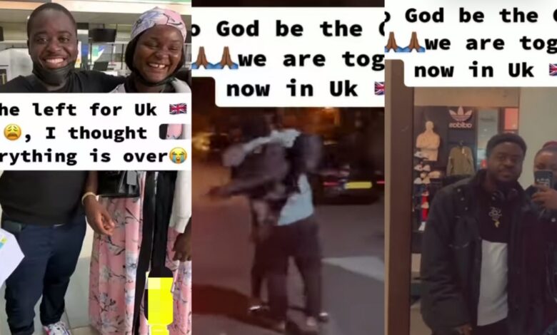 Lady reunites with man in UK