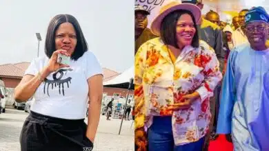 Toyin Abraham reacts curses Tinubu