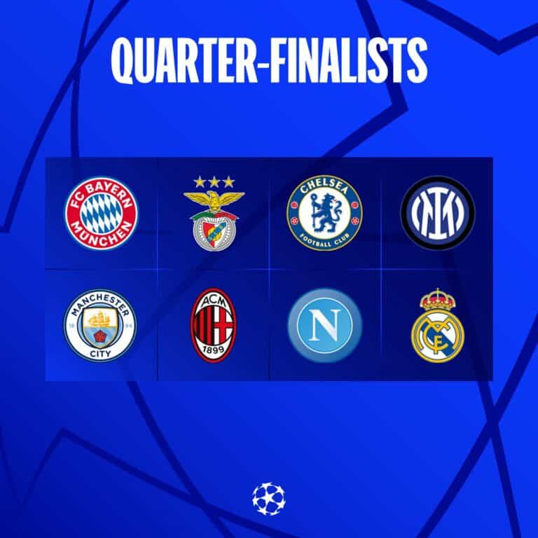 Champions League quarterfinal draw See how teams were drawn