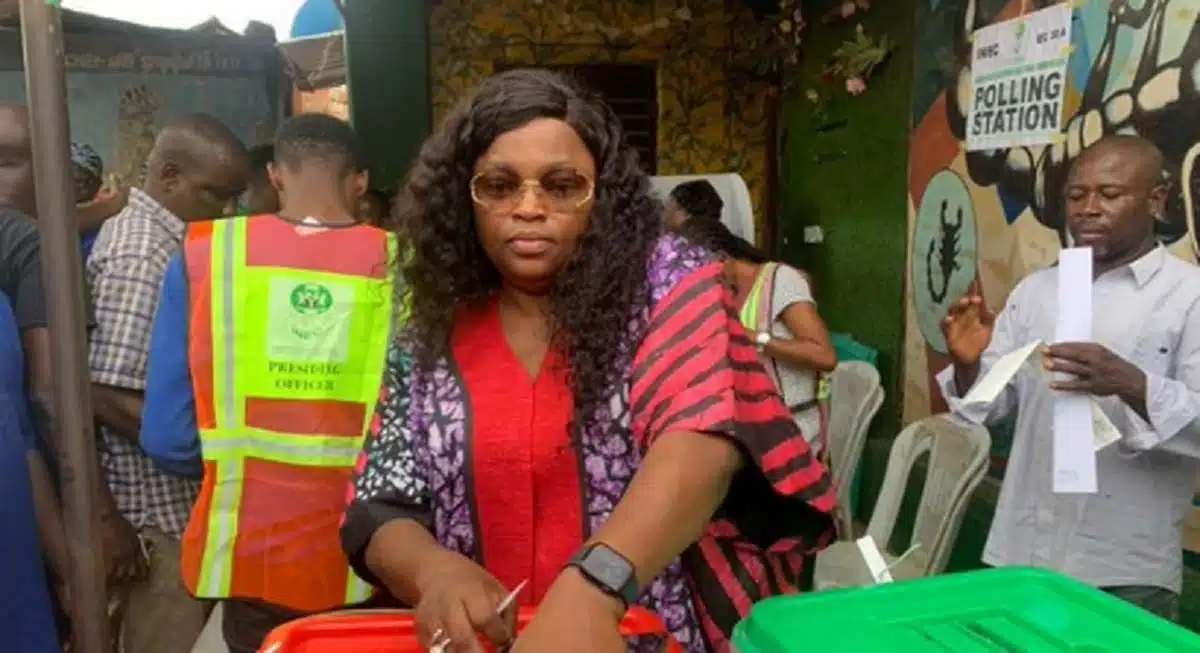 Lagos Guber: Funke Akindele loses polling unit