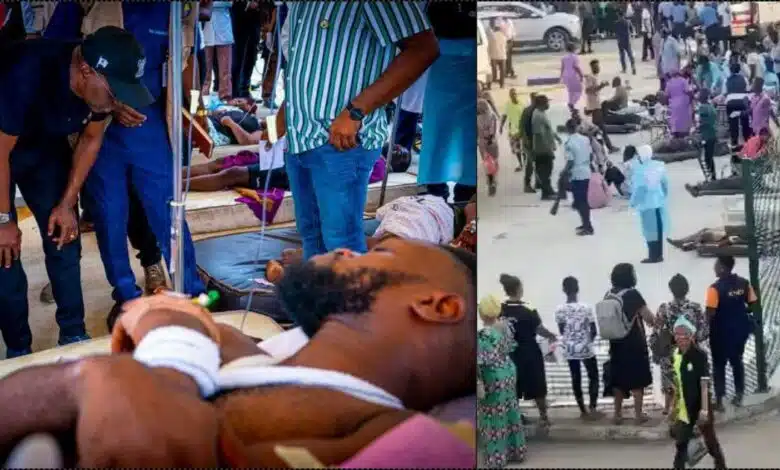 Nigerians fume as victims of Lagos train crash get treatment outside hospital over limited space