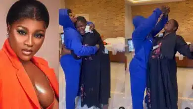 Actress, Destiny Etiko’s mother rain prayers and praises on her as she showers her with gifts and money (Video)