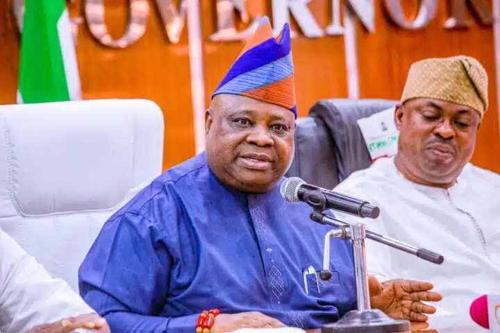 Governor of Osun state Ademola Adeleke