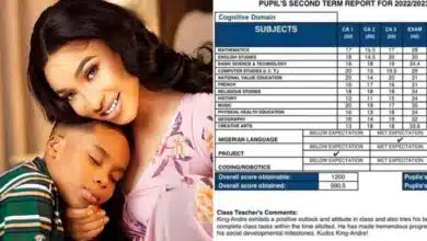 Tonto Dikeh rewards son iPhone 14 passing exams