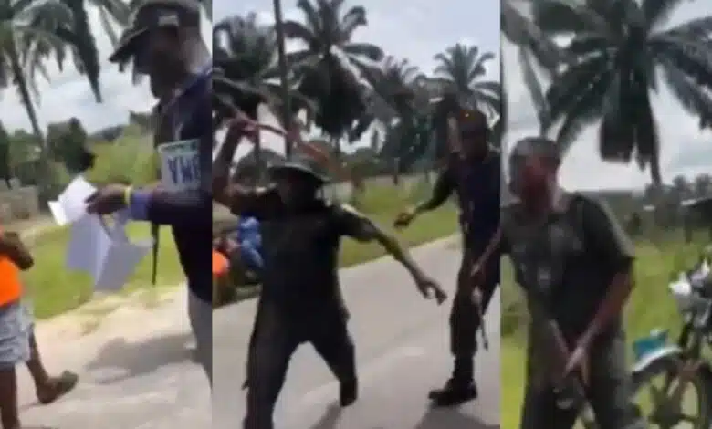 Policemen brutalizes young man delta bribe threaten