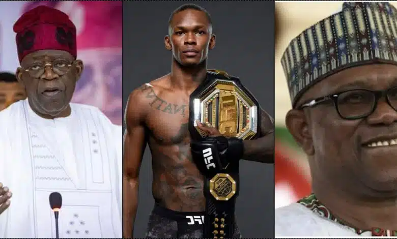 Tinubu, Peter Obi hail Israel Adesanya for bringing home UFC title