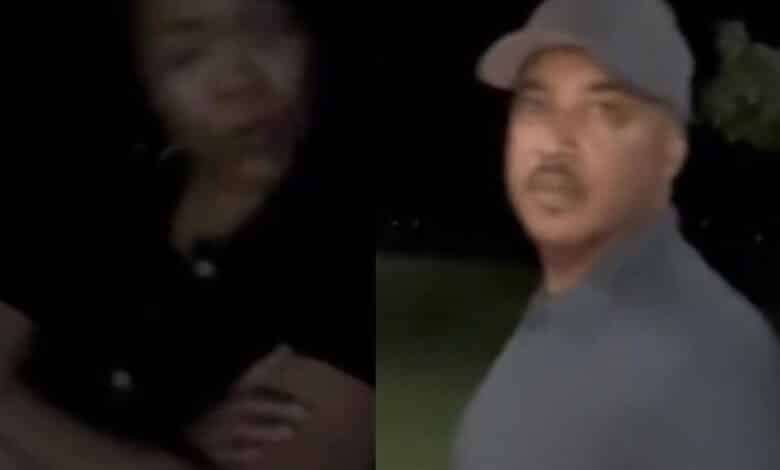 Moment husband catches wife of 11 years cheating with another man after tracking her car (Video)