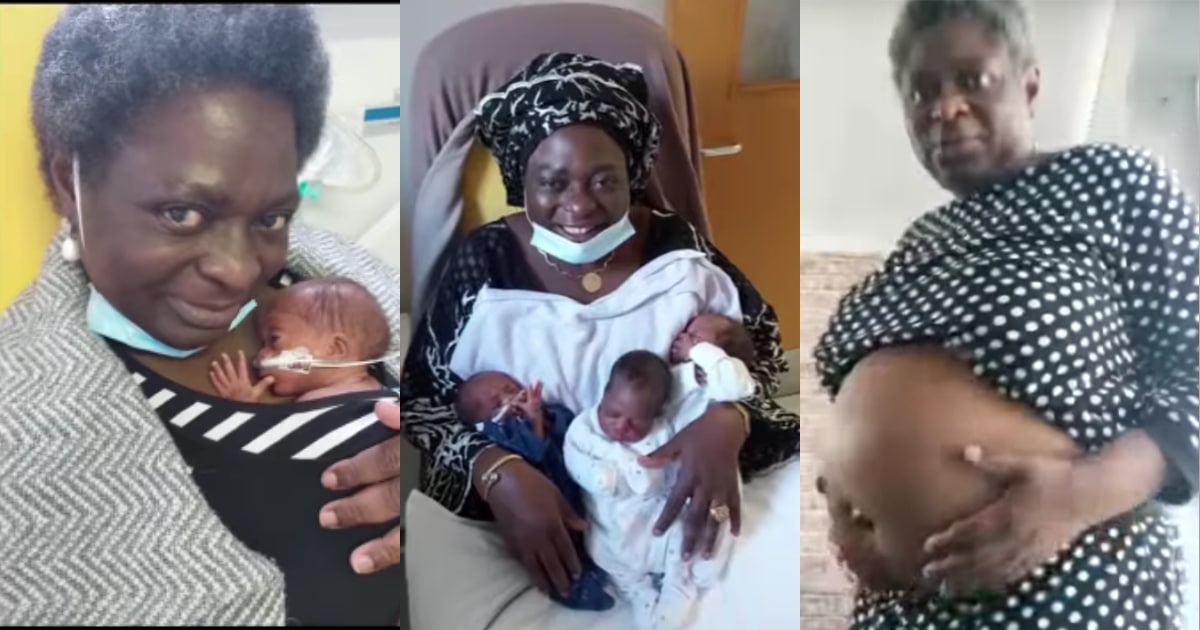 Miracle Of Life 54 Year Old Woman Becomes Mother To Triplets After A 21 Year Wait Video