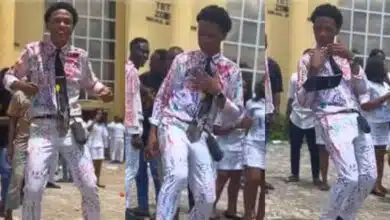 Moment medical graduate paints town red with joyful dance after 7 years in university(Video)