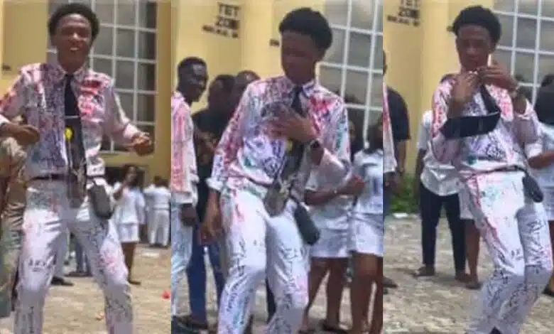 Moment medical graduate paints town red with joyful dance after 7 years in university(Video)