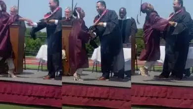 "Uncontainable Joy" - Moment excited lady breaks into dance upon receiving degree (Video)