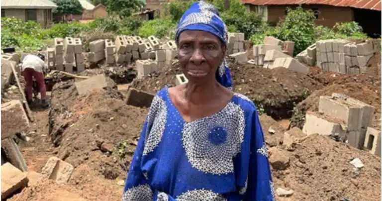 woman thanks Nigerians for donating to build a new house after her tragic loss