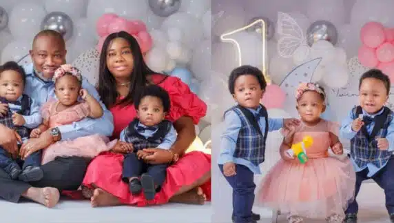 Couple welcomes triplets after 12 years of childlessness