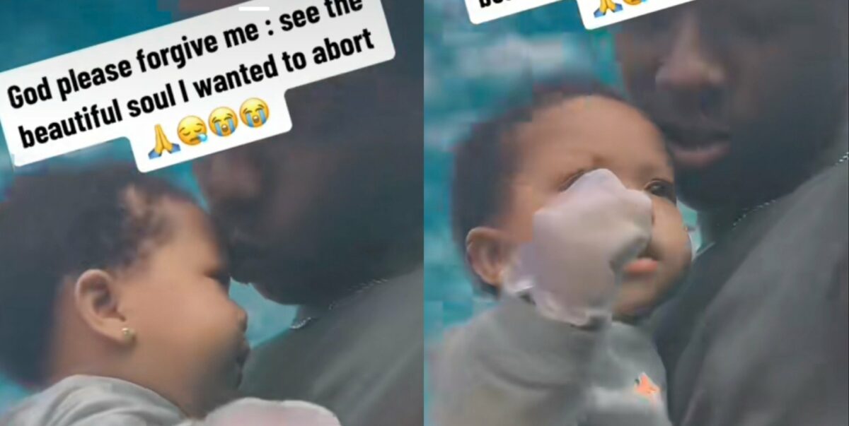 Man regrets initial intention to abort his child as he gushes over her cuteness