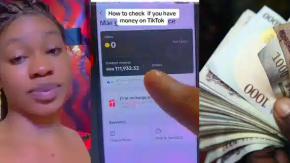 "Show us the way" - Lady flaunts N111,000 she made from Tiktok app (Video)