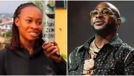 "This one na fool" - Netizens drag lady for choosing a dinner date with Davido over N100 million