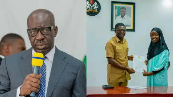 Edo-born LASU’s best graduating student gets automatic employment from Obaseki