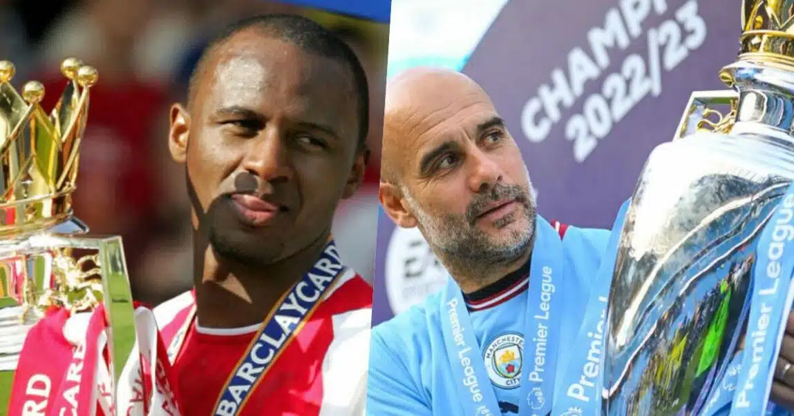 Manchester City are on same level as Arsenal Invincibles - Vieira