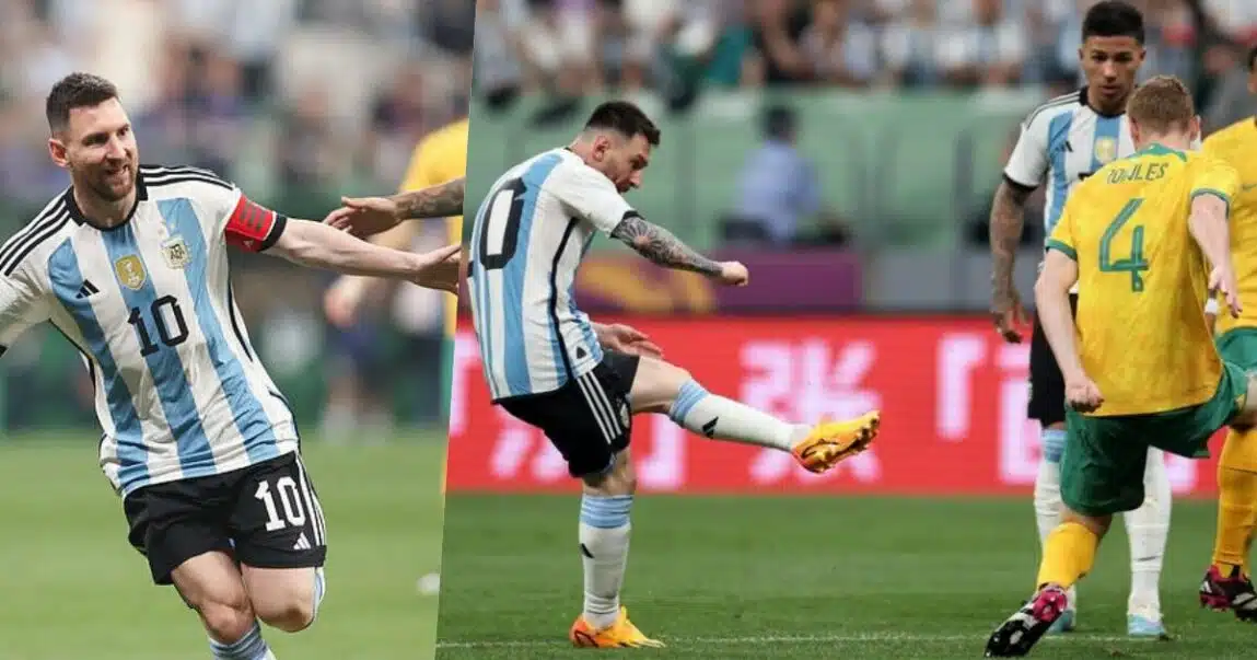 Messi scores fastest goal of his career as Argentina defeats Australia