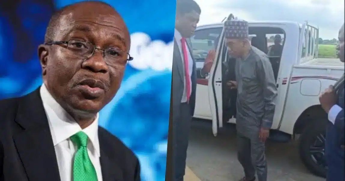 Video Of Emefiele Getting Arrested By Dss Operatives At Airport