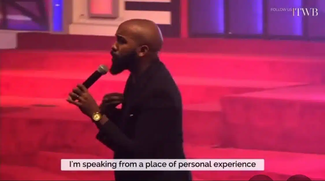 Throwback sermon of Banky W supposedly hinting at his alleged affair with Niyola 