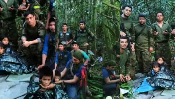 4 children who disappeared 40 days after surviving plane crash found alive in Colombia