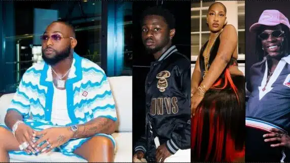 Uproar as Davido lists next ‘Big 5 Artistes’, snubs Tems, Omah Lay, others