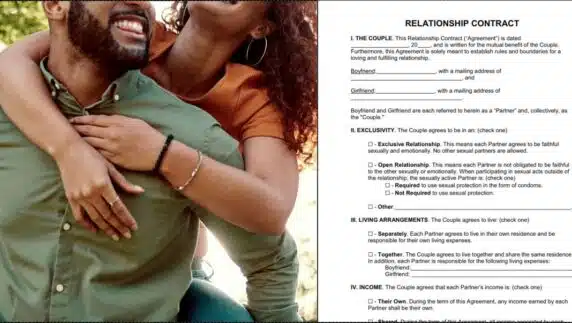 Lady shocked as toaster sends 'relationship contract' to be signed before dating