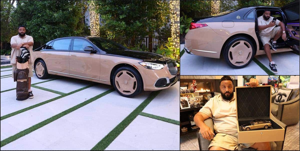 DJ Khaled Takes His Mercedes-Maybach Virgil Abloh Edition Golfing