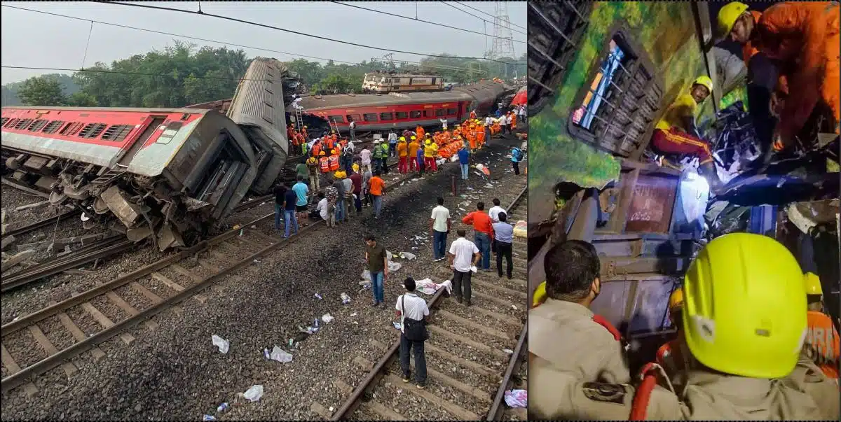 Three trains crash in India, over 230 killed and 900 injured