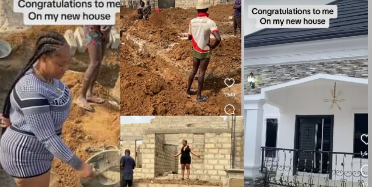 "From scratch to completion"- Lady proudly shares her magnificent home journey