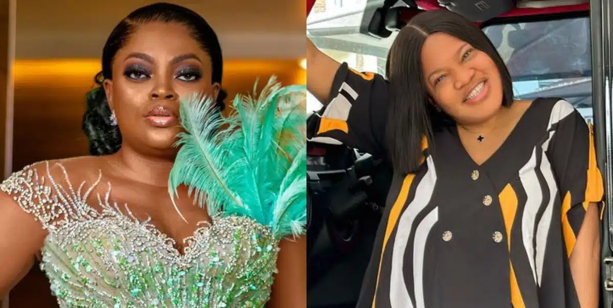 “Stop looking for another man own for evil, the sky is big enough”- Funke Akindele seemingly throws shade