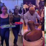 Pretty Mike makes grand entrance at Warri Pikin's wedding, cooks soup (Video)