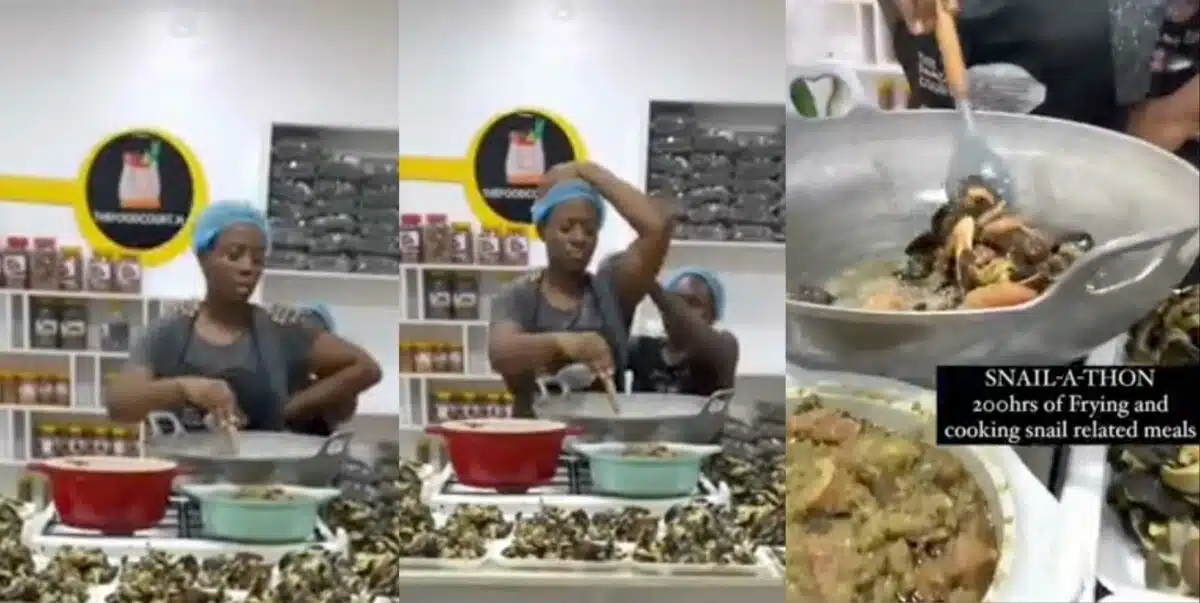 Nigerians groan as lady kick starts 200-hour Snail-A-Thon