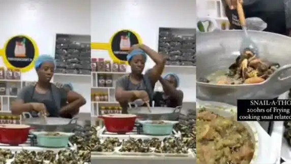 Nigerians groan as lady kick starts 200-hour Snail-A-Thon