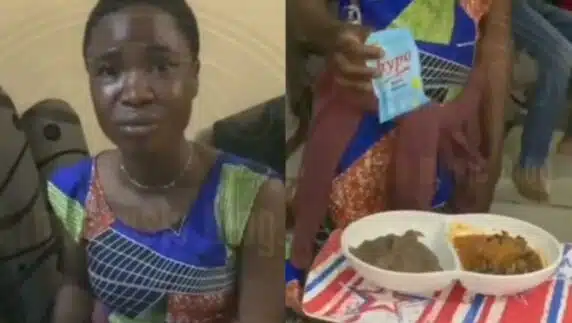 House girl caught after reportedly poisoning family's food with hypo bleach (Video)