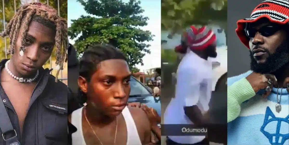 Bella Shmurda reportedly assaulted, Odumodublvck gets chased by cultists at Pocolee's show in LASU (Video)