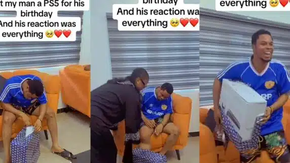 Lady shares boyfriend's reaction as she buys N475K PS5 for his birthday