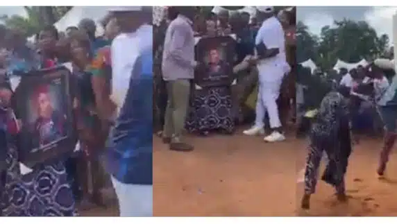 Woman reportedly gets N1m for mourning passionately at funeral (Video)