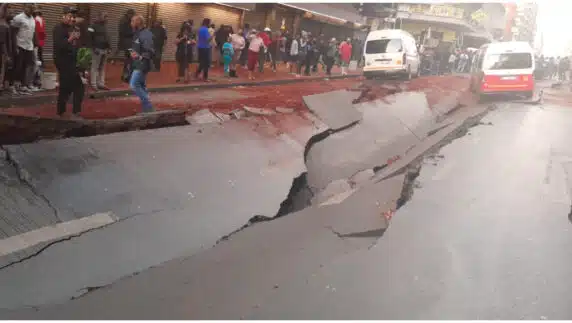 Underground gas explosion hit Johannesburg, several people injured