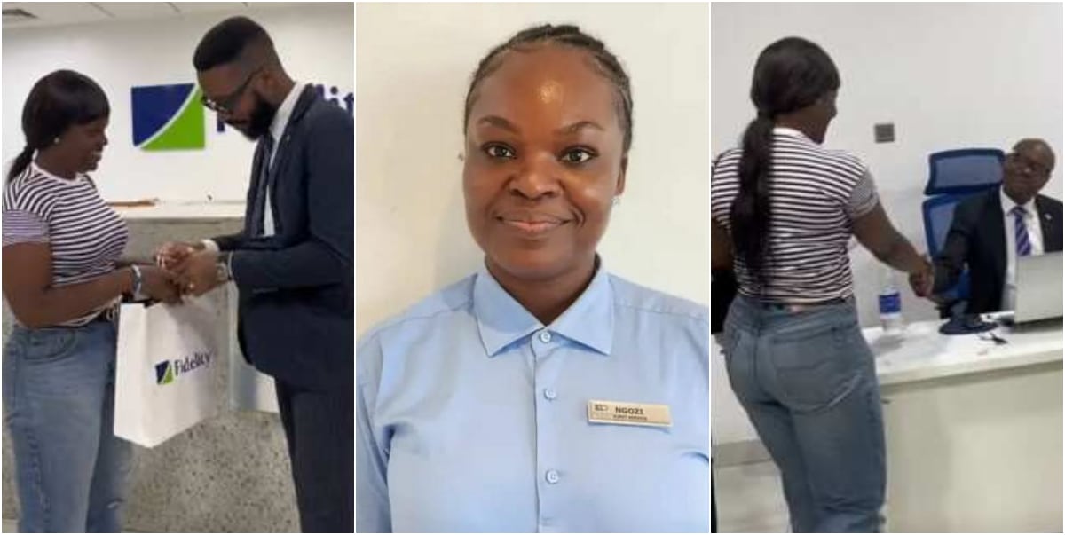 Hotel staff gifted $10K by Davido treated like a queen at the bank