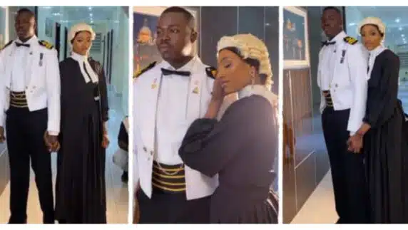 "Love, law, and order"- Elegant lawyer and policeman's pre-wedding photoshoot breaks the internet