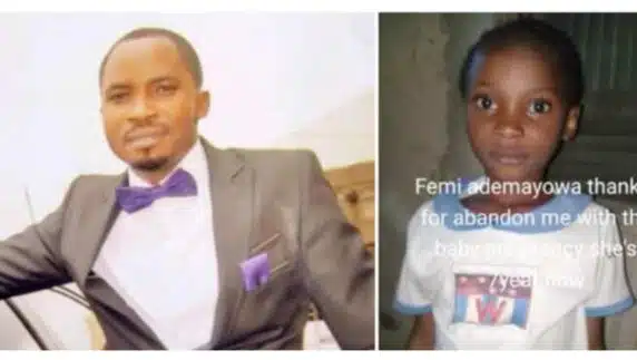 "Thank you for abandoning us" - Nigerian woman calls out absent baby daddy, flaunts daughter years later as she turns 7 years old (Video)