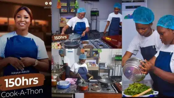 cook-a-thon Adeyeye Adeola Guinness World Record Chef Deo